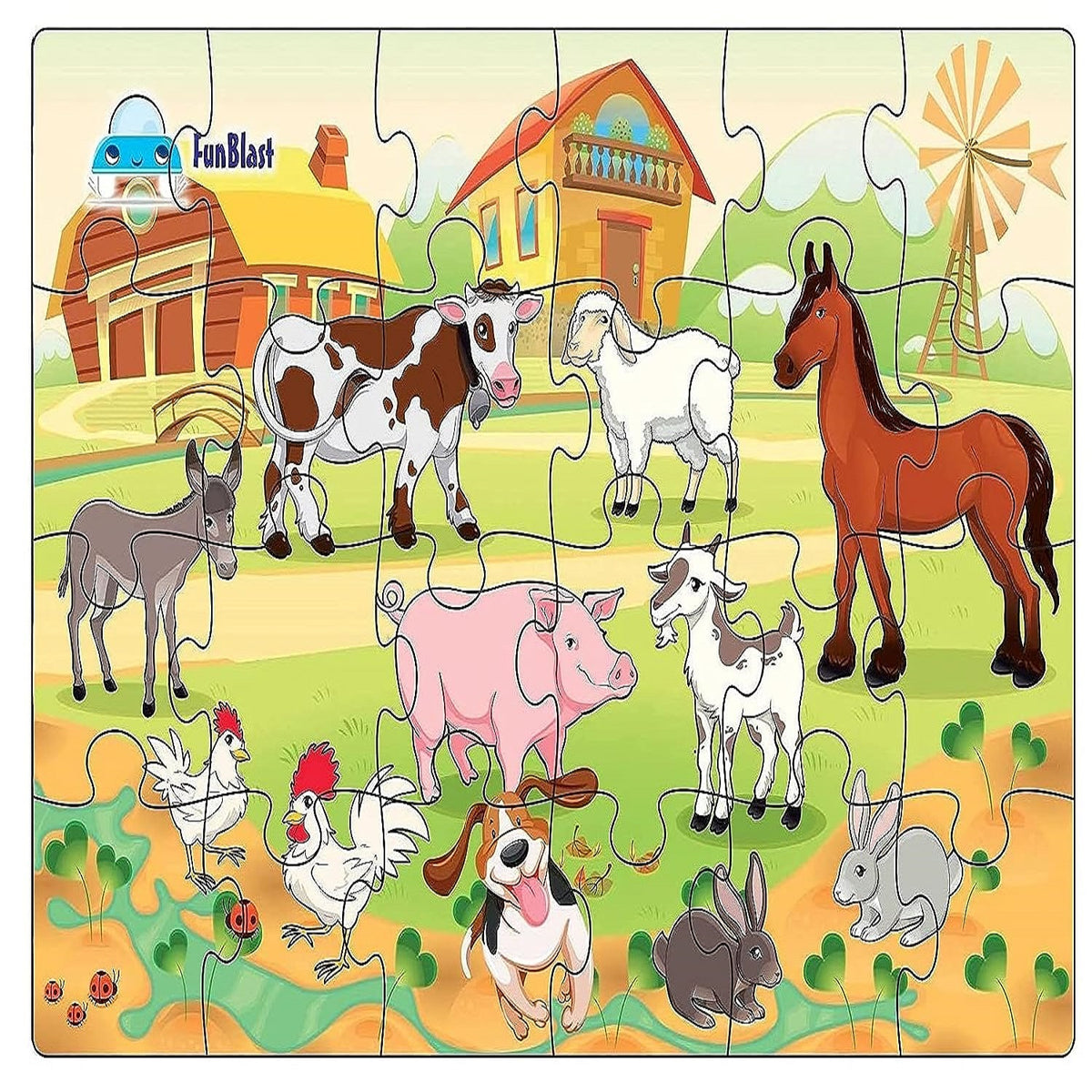 Pet Animal Jigsaw Puzzle for Kids Jigsaw Puzzle for Kids of Age 3-5 Years – 24 Pcs ( Size 30X22 cm)