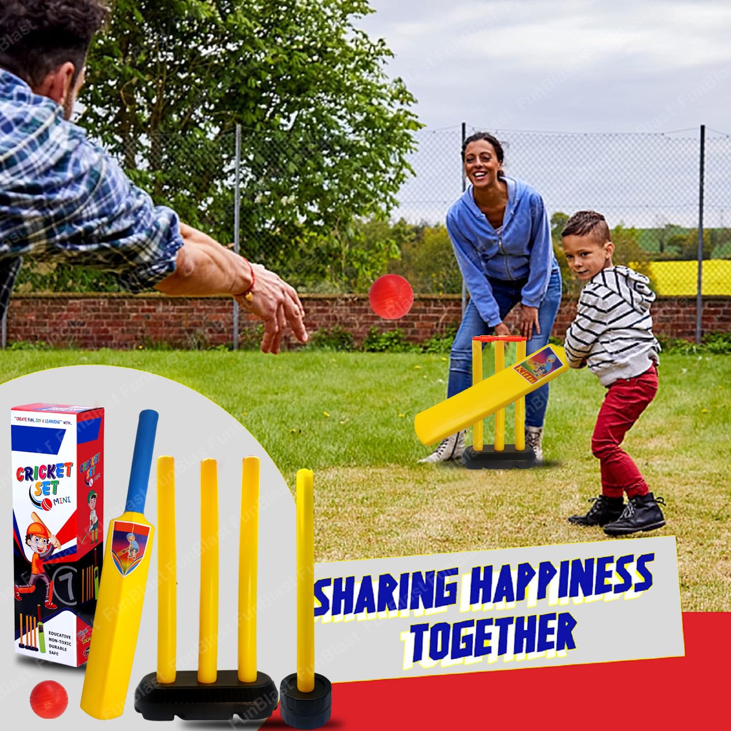 Sturdy Kits Ricket Cricket Kit for Kids Cricket Kit for Boys Cricket Set with Bat, Stumps ...