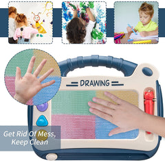 Magic Slate for Kids Magnetic Board for Kids Learning Toy with Doodles & Magnetic Shapes Stamp for Kids