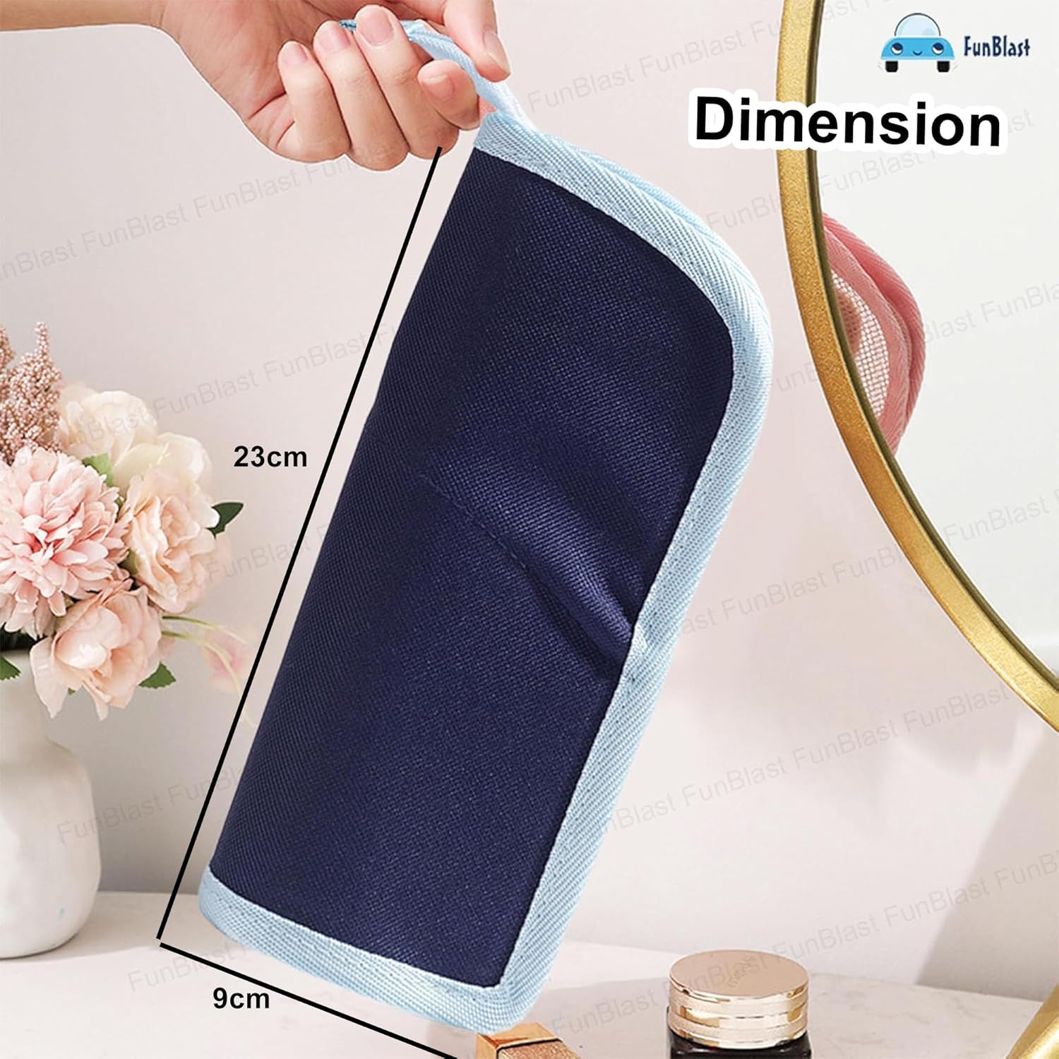 Korean Boba Pop Up Stationery Organizer Pencil Pouch for Kids (Blue)