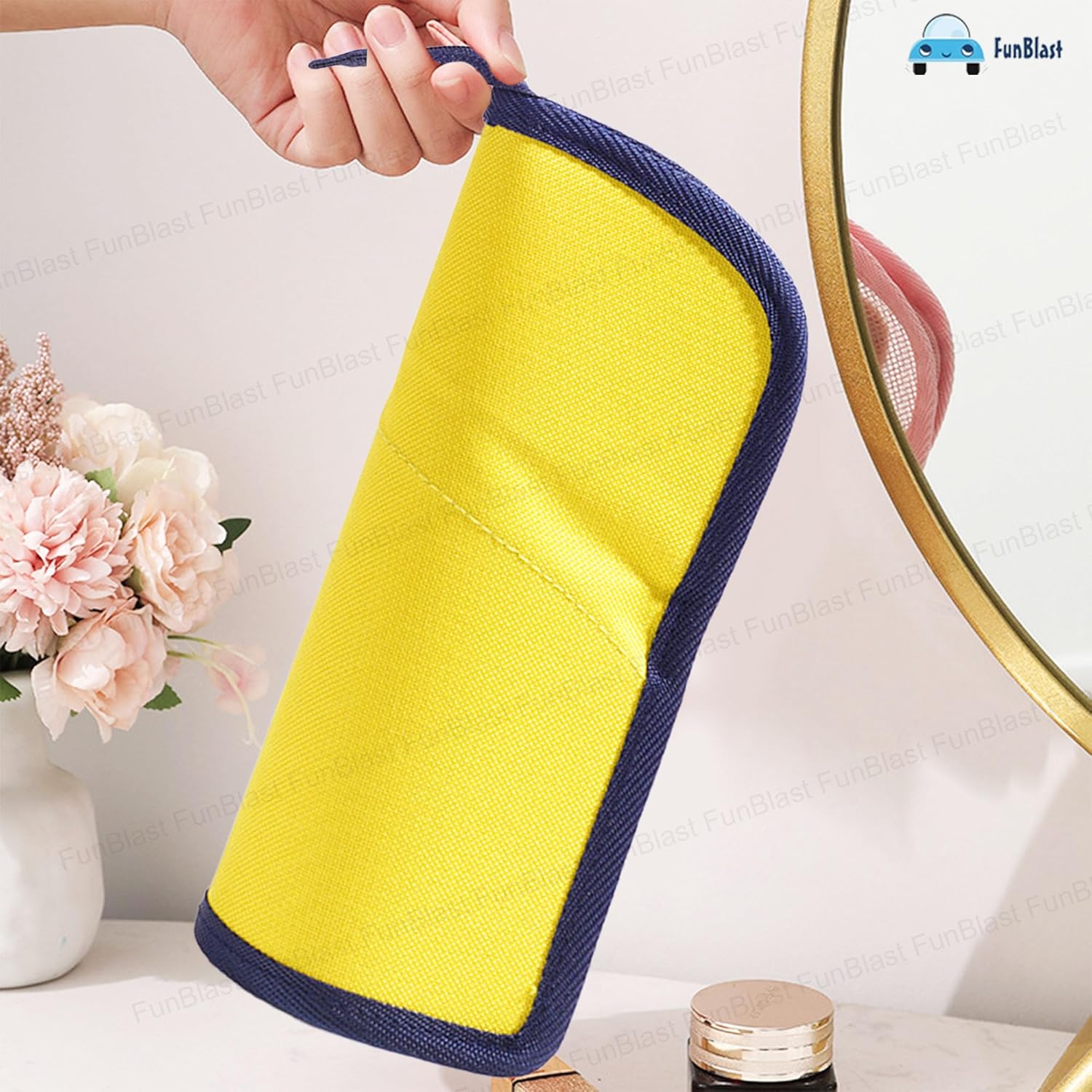 Korean Boba Pop Up Stationery Organizer Pencil Pouch for Kids (Yellow)