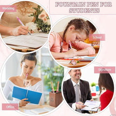 Fountain Pen for Students Unicorn Pen Set for School Stationery Gift for Kids, Birthday Return Gift, Pen for Office, School Stationery Items for Kids