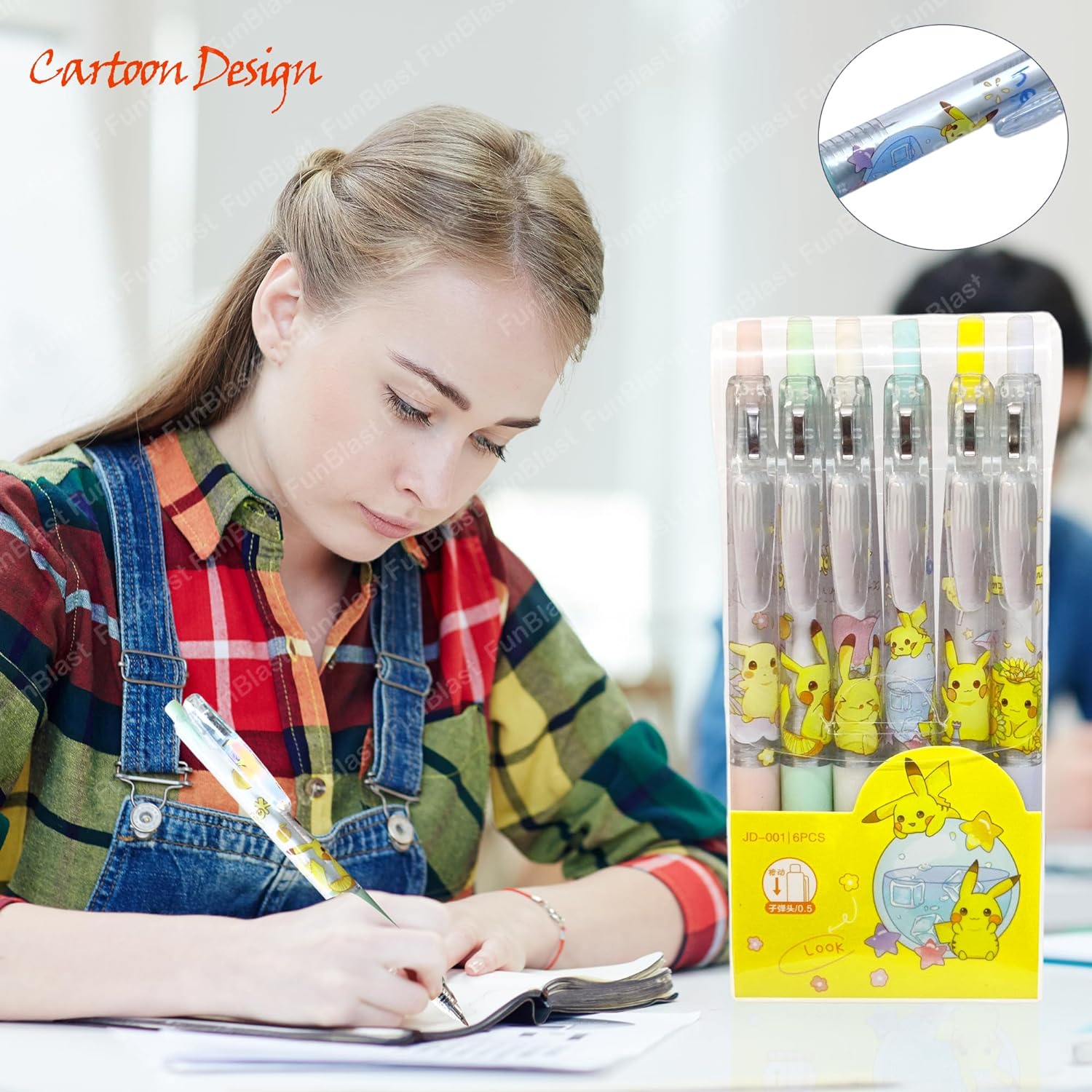 10 In 1 Pens For Kids Ball Pen Set For School & Office-Cartoon Pen For