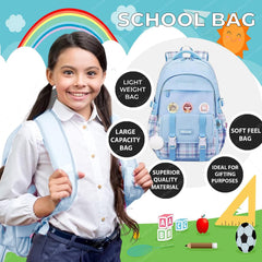 School Bags for Boys, Lightweight School and College Bags, Multipurpose Large Capacity Bag for Boys Girls Kids, Travel Bag, Picnic Bag (46 X 34 X 20 CM)