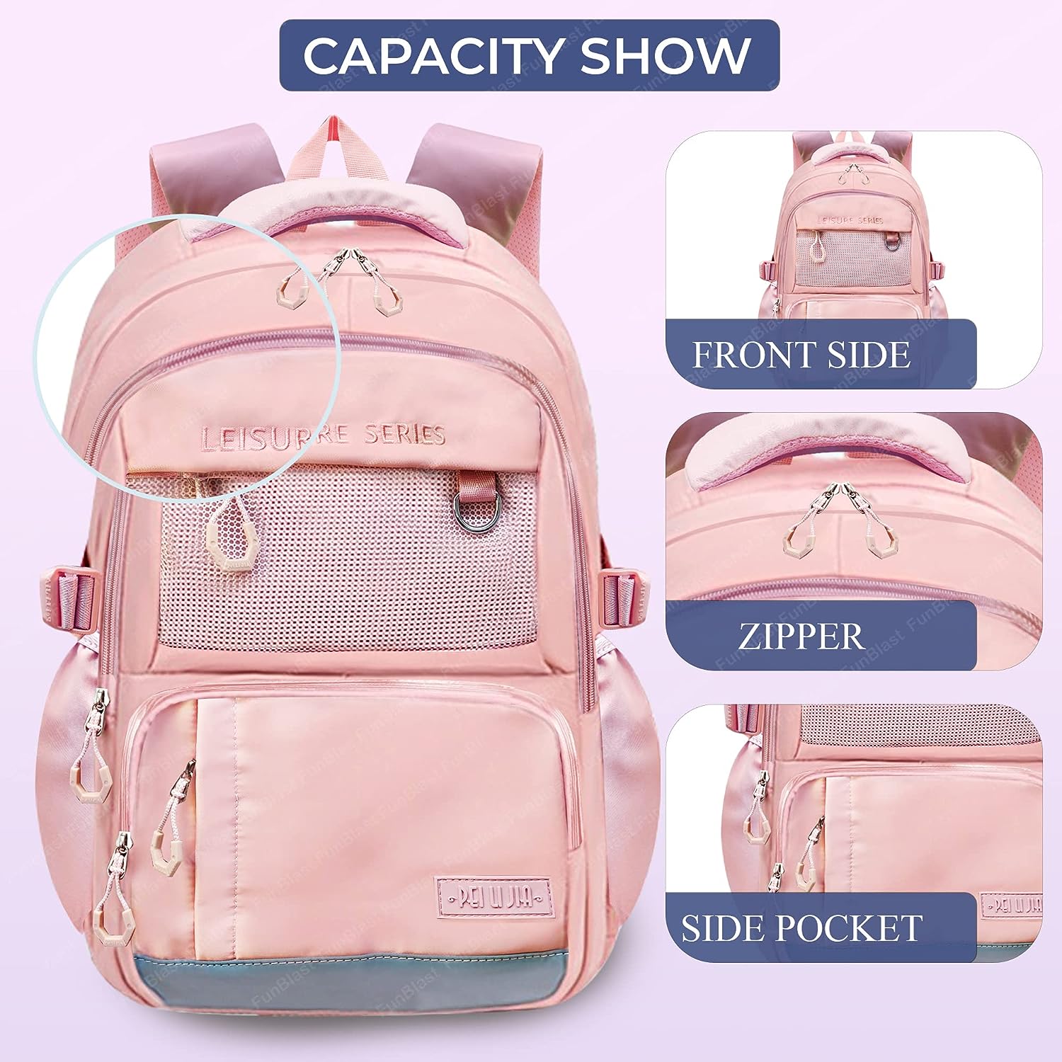 School Bag - School Backpack, College Backpack, Travel Backpack, Office Backpack, Multipurpose Bag for Kids, Casual Bagpack, Picnic Bag for Boys & Girls (46 X 34 X 20 CM)