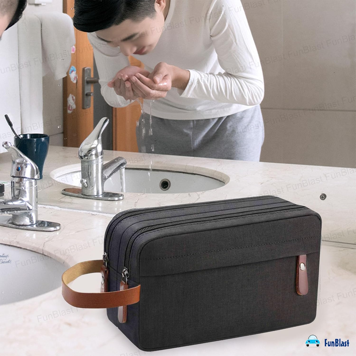 Travel Organizer Pouch for Men & Women (Black)
