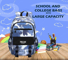 School Bags for Boys, Lightweight School and College Bags, Multipurpose Large Capacity Bag for Boys Girls Kids, Travel Bag, Picnic Bag (46 X 34 X 20 CM)