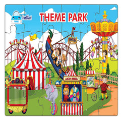 Fun Fair Park Theme Jigsaw Puzzle for Kids – 24 Pcs Jigsaw Puzzle for Kids, Boys, Girls