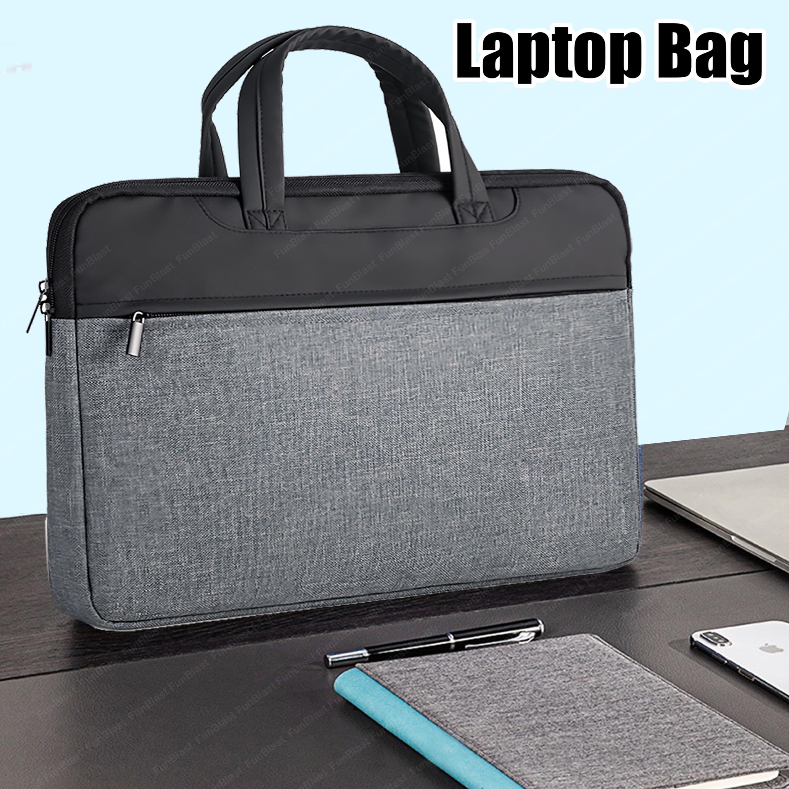 Laptop Bag with Hand Strap – Note Book Bag, Laptop Carry Bag, Multipurpose Messenger Bag for Men, Women and College Students