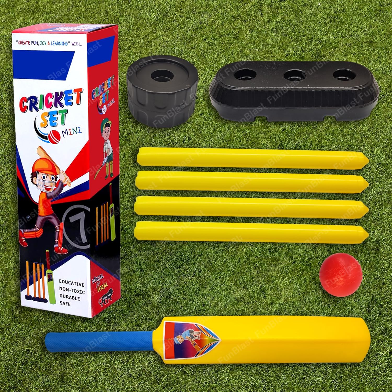 Cricket Kit for Kids Cricket Kit for Boys Cricket Set with Bat, Stumps & Ball, Sports Games for Kids 3+ Years