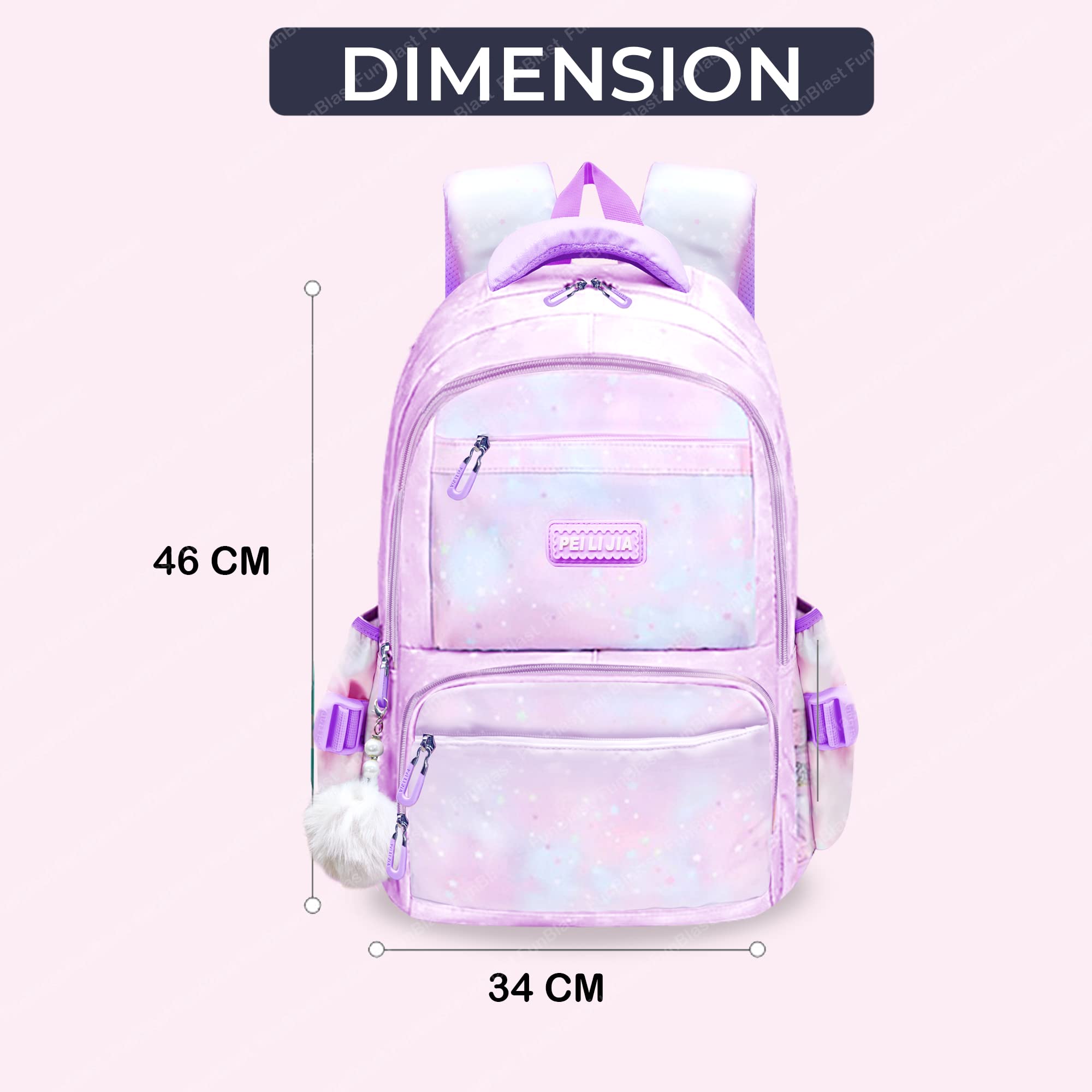 School Bag School Backpack College Backpack Travel Backpack Office Backpack Multipurpose Backpack Picnic Bag for Boys & Girls (46 X 34 X 20 CM)